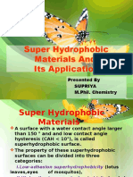 Super Hydrophobic Materials and Its Application: Presented by Supriya M.Phil. Chemistry