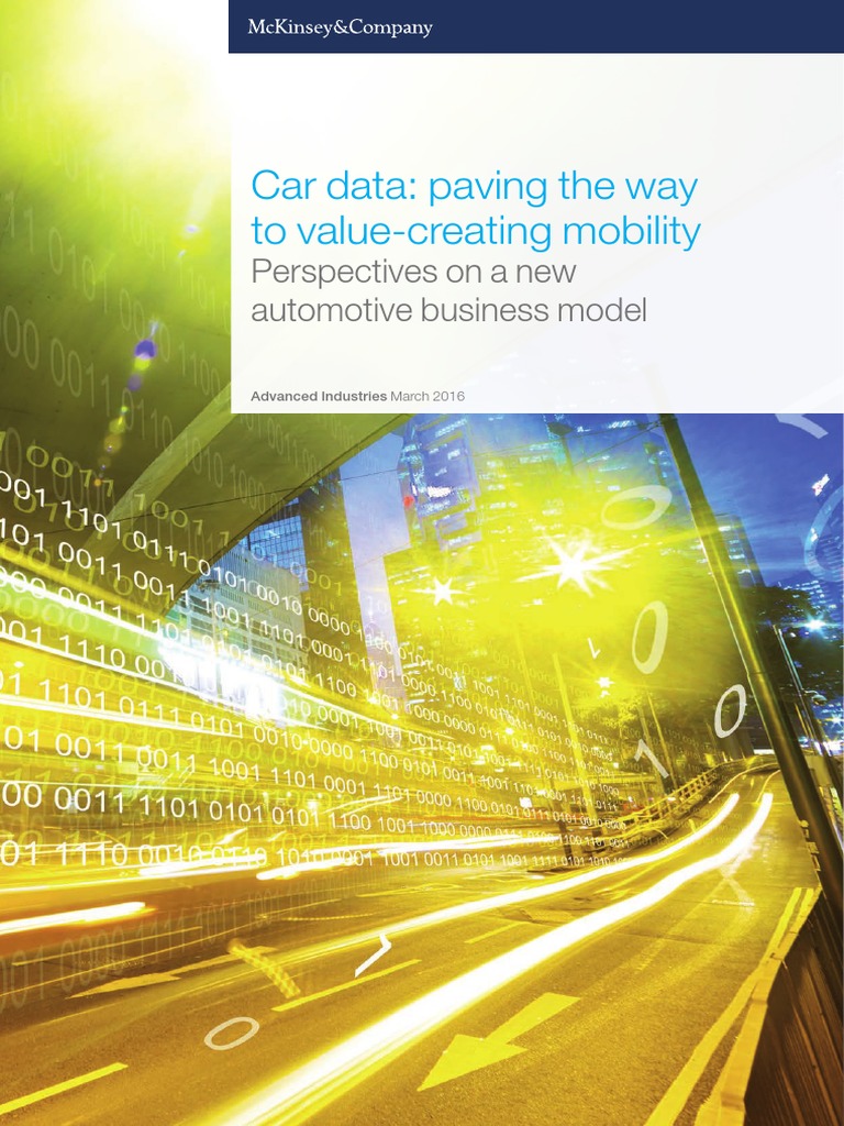 Mckinsey Car Data March 2016 Autonomous Car Car