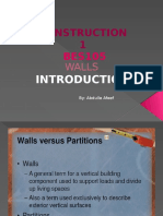 Construction 1: Walls
