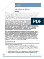 Science Differentiation Brief PDF