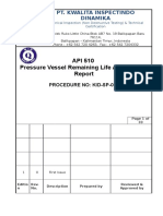 API 510 Pressure Vessel Remaining Life Assessment: Pt. Kwalita Inspectindo Dinamika