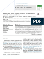 Effect of Added Calcium Hydroxide During Corn Nixtamalization On PDF