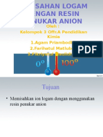 Pemkim Pemisahan Logam Dengan Penukar Anion