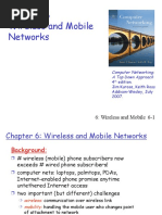 6: Wireless and Mobile Networks 6-1