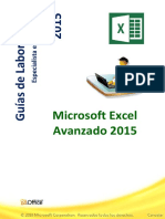 Guía de Excel AVANZADO 2015 PDF