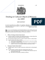 Dealing in Cultural Objects (Offences) Act 2003: Elizabeth Ii