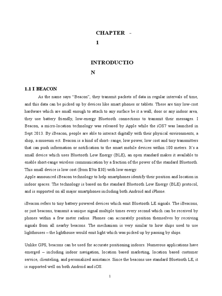 I Beacon Report | PDF | Embedded System | Microcontroller