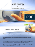 Wind Energy: by Altem Power Limited