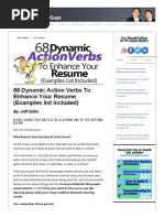 68 Dynamic Action Verbs To Enhance Your Resume (Examples List Included)