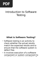 Introduction To Software Testing