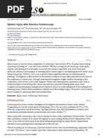 Splenic Injury After Elective Colonoscopy