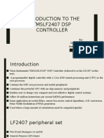 Introduction To The Tmslf2407 DSP Controller: By: Dr. Dheeraj Joshi Associate Professor