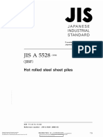 JIS A 5528 - 2006 (en-GOOD) Hot Rolled Steel Sheet Piles