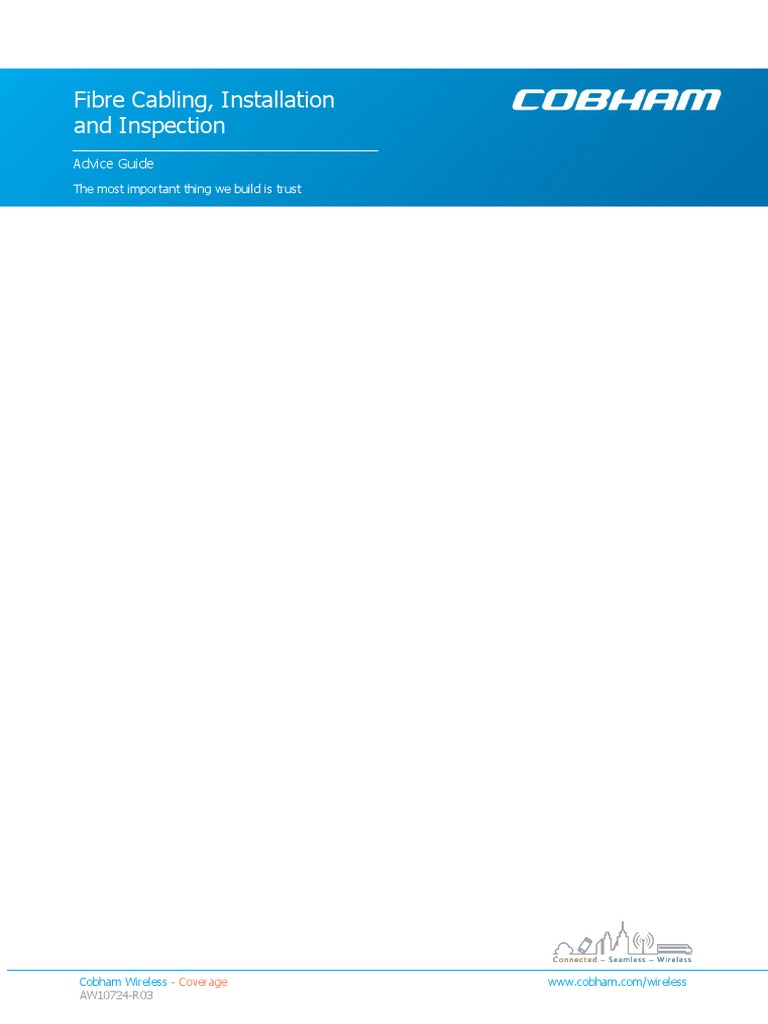Fibre Optic Cabling Installation Guide | PDF | Electrical Connector ...