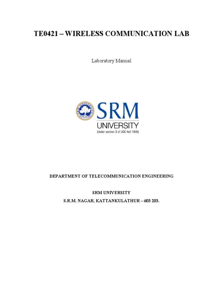 Wireless Communications Lab Manual