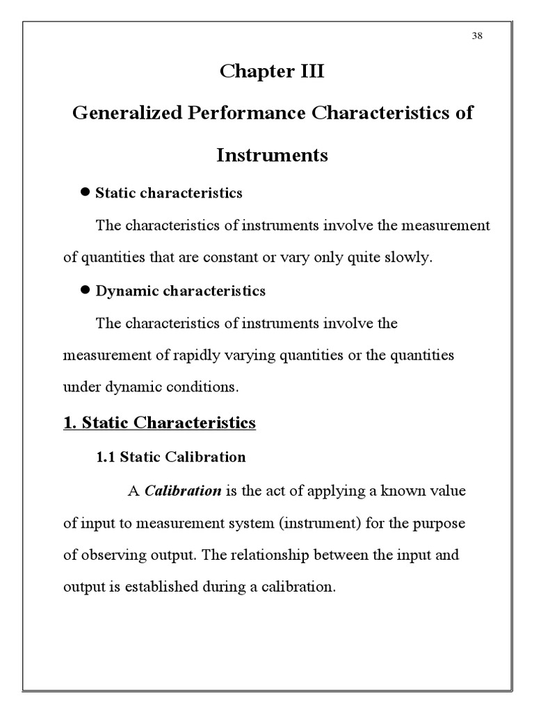 Instrument Calibration and Characteristics | PDF | Normal Distribution ...