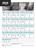 6 Weeks of THE WORK Workout Calendar PDF Management Of Obesity