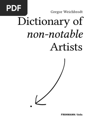 Weichbrodt - Dictionary of Non-notable Artistas
