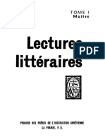 Litterature Tome1 Maitre