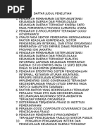 Download DAFTAR JUDUL PENELITIAN by Firdaus Ibraham SN342806168 doc pdf