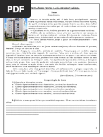 Exercícios de Análise Morfológica