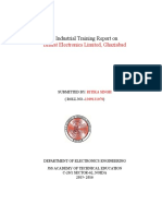 Industrial Training Report On