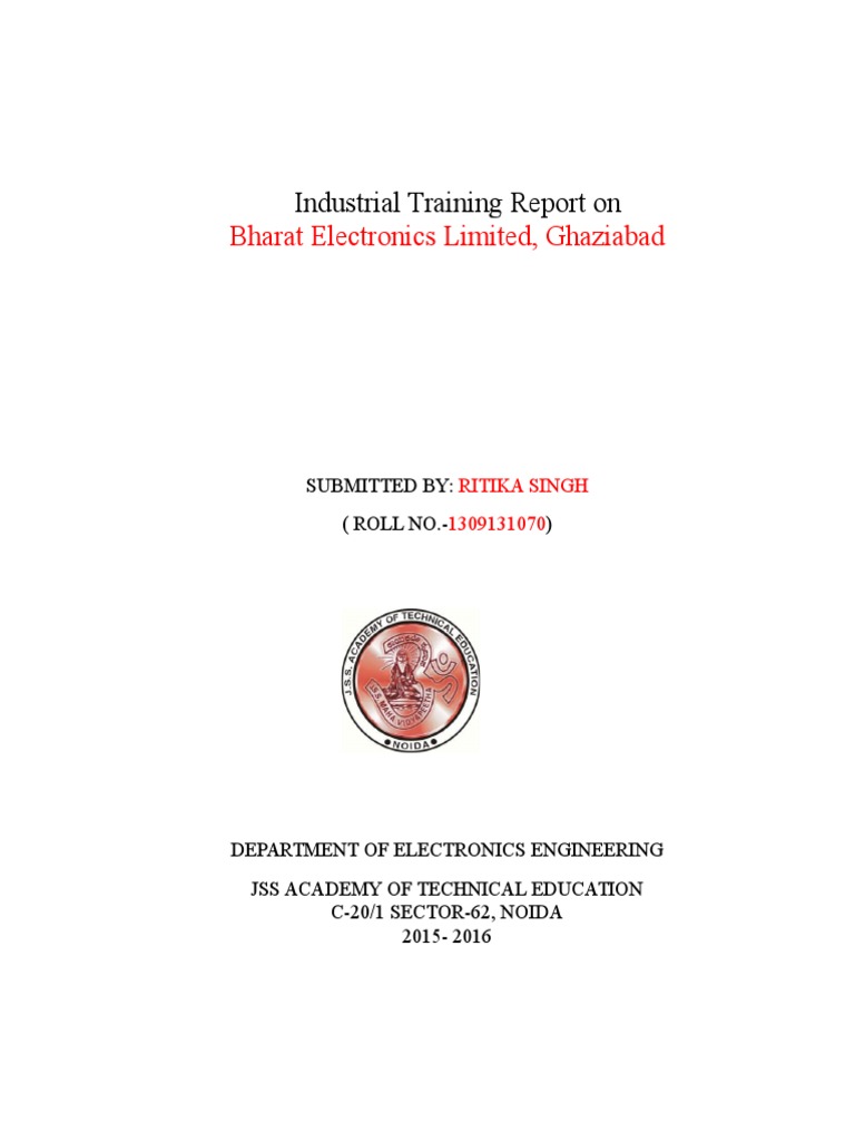 Industrial Training Report On | PDF | Radar | Doppler Effect