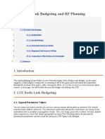 LTE Radio Link Budgeting and RF Planning