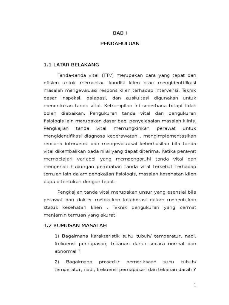 Makalah Vital Sign Tanda Tanda Vital