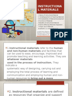 2 Nature of Instructional Materials