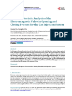 The Characteristic Analysis of The Electromagnetic Valve in Opening and Closing Process For The Gas Injection System