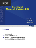 Overview of Microsoft Embeded OS