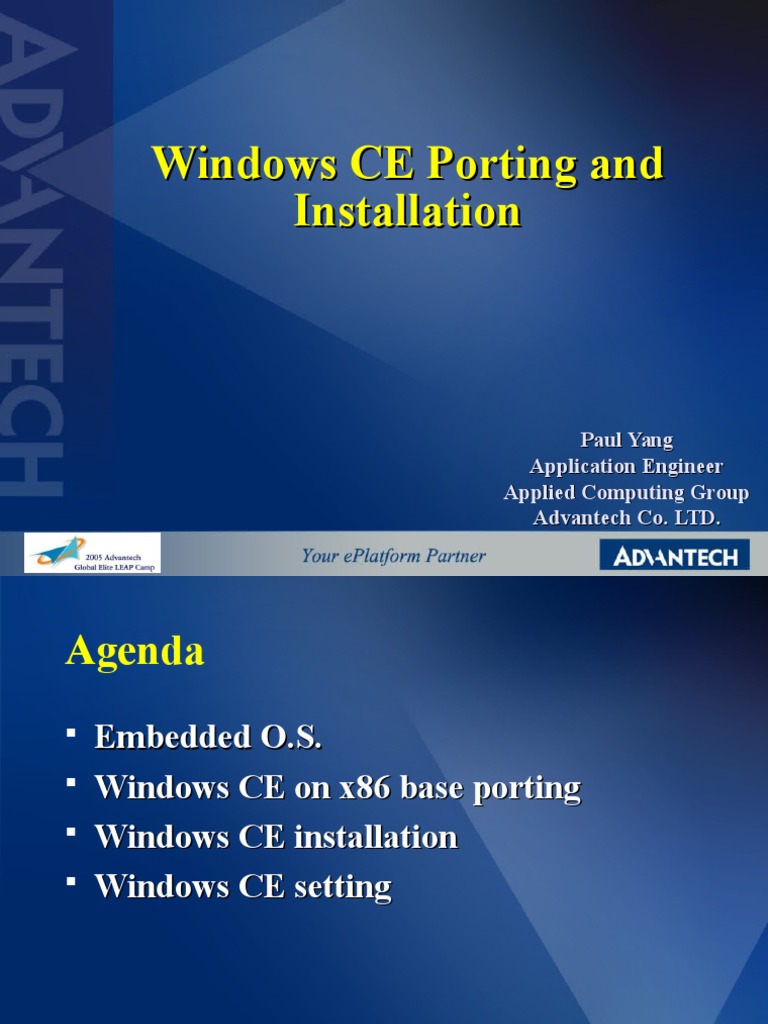 Windows CE Porting and Installation Guide | PDF | Booting | Microsoft ...