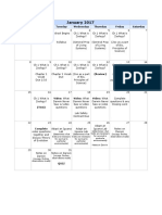 Class Calendar Zoo