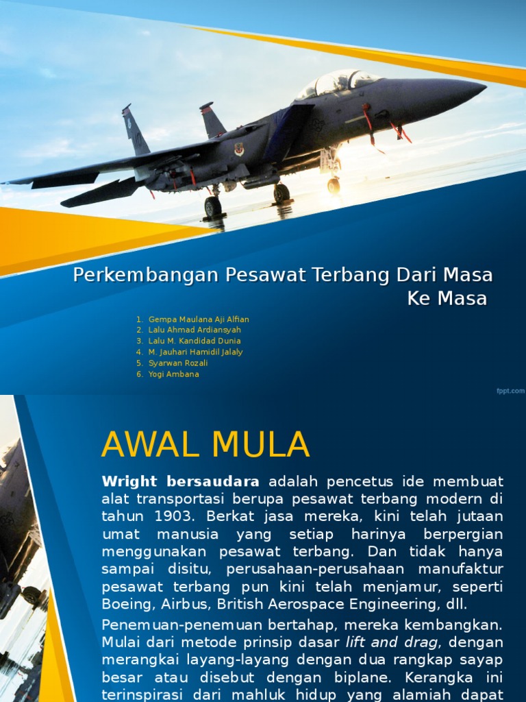 Perkembangan Pesawat Terbang Pdf