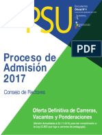 2017 16-09-22 Oferta Carreras Vacantes Ponderaciones