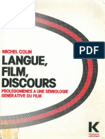 Langue Film Discours