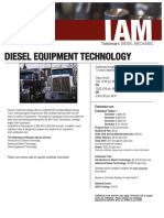 Diesel Equipment Technology: Tomorrow's