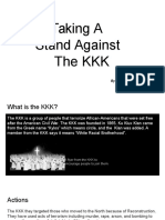 Taking A Stand Against The KKK