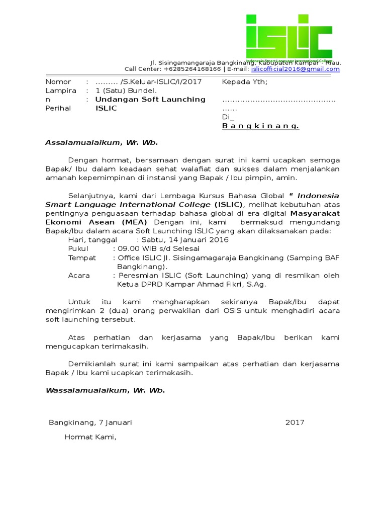 750 Koleksi Contoh Surat Undangan Acara Launching Gratis Terbaru
