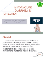 Selenium For Acute Watery Diarrhea in Children