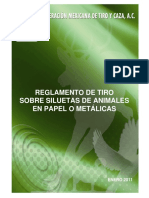 Federación Mexicana de Tiro y Caza - Reglamento Tiro Siluetas de Animales PDF