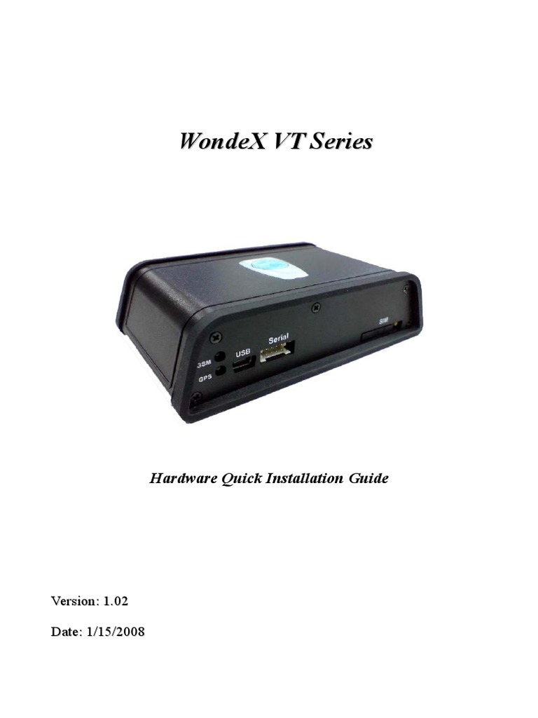 Vt200 Installation Guide | PDF | Electrical Connector | Usb