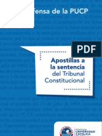 Apostillas A La Sentencia Del Tribunal Constitucional