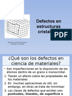 Defectos en Ciencia de Los Materiales