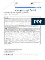 How to Describe a Cryptic Species_ Practical Challenges of Molecular Taxonomy