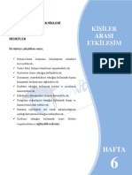 Hemşirelikte Kişilerarası Ilişkiler Ve Iletişim Hafta 6