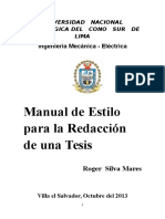 Manual para La Redacción de Una Tesis