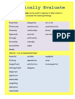 Evaluation Adverbs