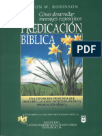 Haddon W Robinson LA PREDICACION BIBLICA PDF